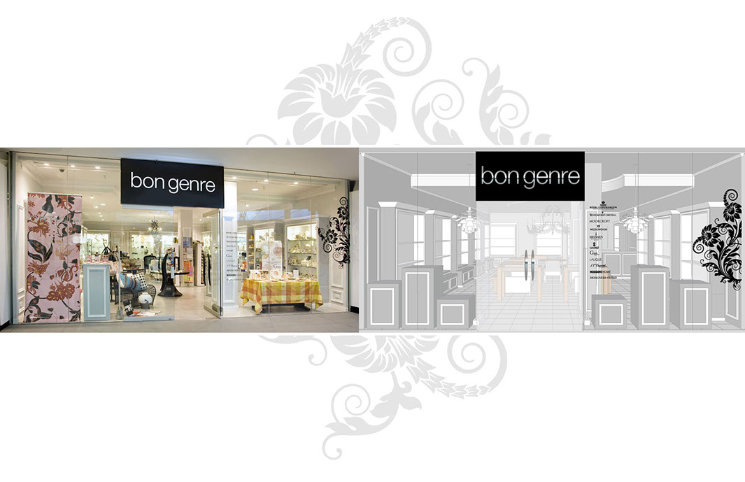 Image showing the design of the shop front of bon genre.