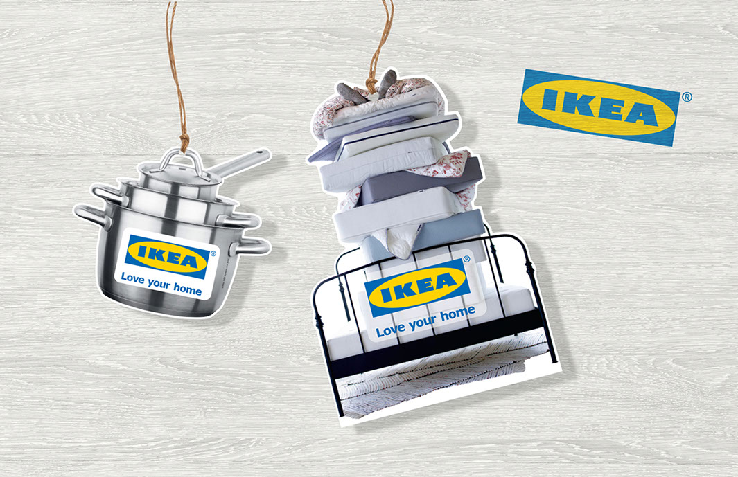 Image showing IKEA product tags.