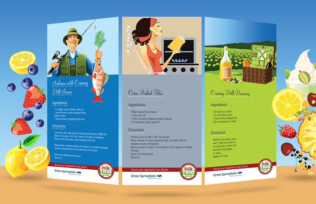 Image showing flyers for Tasty Trio.